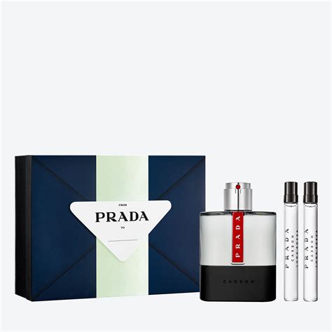 prada carbon luna rossa travel pouch|prada rossa gift set.